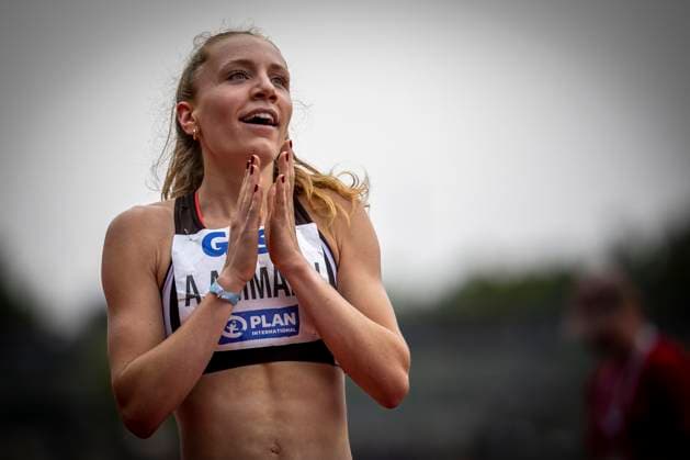 Sport Themen der Woche KW27 Sport Bilder des Tages Deutsche Leichtathletik-Meisterschaften; Kassel, 09.07.2023 Alina Ammann (TuS Esingen); Deutsche Leichtathletik-Meisterschaften am 09.07.2023 im Auestadion, Kassel (Hessen). *** German Athletics Championships Kassel, 09 07 2023 Alina Ammann TuS Esingen German Athletics Championships on 09 07 2023 at Auestadion, Kassel Hesse Copyright: xBEAUTIFULxSPORTS AxelxKohringx