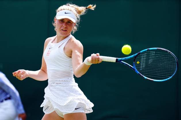 Mandatory Credit: Photo by Javier Garcia Shutterstock (14003748m) Ella McDonald during her Girls Singles second round match Wimbledon Tennis Championships, Day 8, The All England Lawn Tennis and Croquet Club, London, UK - 10 Jul 2023 Wimbledon Tennis Championships, Day 8, The All England Lawn Tennis and Croquet Club, London, UK - 10 Jul 2023  Copyright: xJavierxGarcia Shutterstockx 14003748m