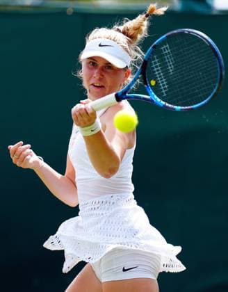 Mandatory Credit: Photo by Javier Garcia Shutterstock (14003748n) Ella McDonald during her Girls Singles second round match Wimbledon Tennis Championships, Day 8, The All England Lawn Tennis and Croquet Club, London, UK - 10 Jul 2023 Wimbledon Tennis Championships, Day 8, The All England Lawn Tennis and Croquet Club, London, UK - 10 Jul 2023  Copyright: xJavierxGarcia Shutterstockx 14003748n