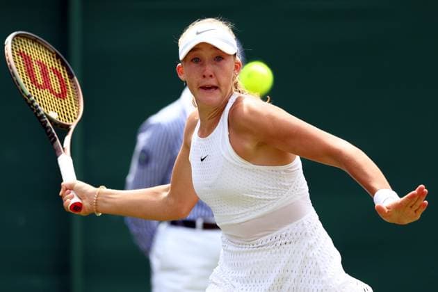Mandatory Credit: Photo by Simon Dael Shutterstock (14003752g) Mirra Andreeva during her fourth round match Wimbledon Tennis Championships, Day 8, The All England Lawn Tennis and Croquet Club, London, UK - 10 Jul 2023 Wimbledon Tennis Championships, Day 8, The All England Lawn Tennis and Croquet Club, London, UK - 10 Jul 2023  Copyright: xSimonxDael Shutterstockx 14003752g