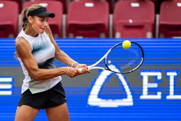 230710 Bella Bergkivst Larsson, Sweden, on day 1 of the WTA Nordea Open on July 10, 2023 in Bastad, Sweden  Copyright: MATHILDAxAHLBERG BB230710MA025