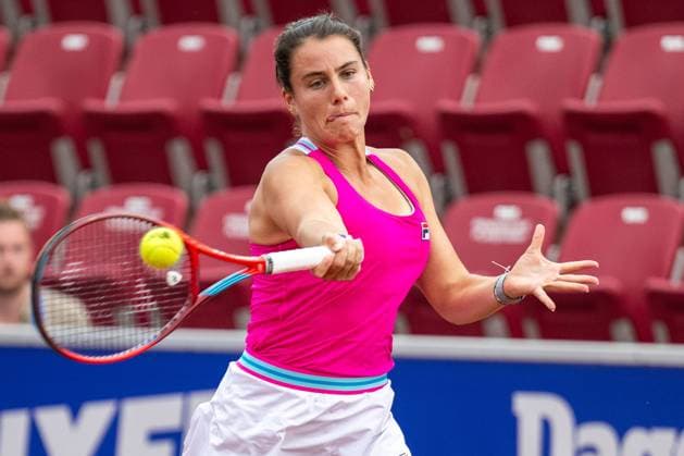 230710 Emma Navarro, USA, during day 1 of the WTA Nordea Open on July 10, 2023 in Bastad, Sweden  Copyright: MATHILDAxAHLBERG BB230710MA078
