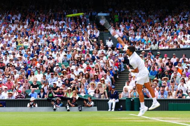 Mandatory Credit: Photo by Javier Garcia Shutterstock (14003748by) Novak Djokovic during his fourth round match Wimbledon Tennis Championships, Day 8, The All England Lawn Tennis and Croquet Club, London, UK - 10 Jul 2023 Wimbledon Tennis Championships, Day 8, The All England Lawn Tennis and Croquet Club, London, UK - 10 Jul 2023  Copyright: xJavierxGarcia Shutterstockx 14003748by