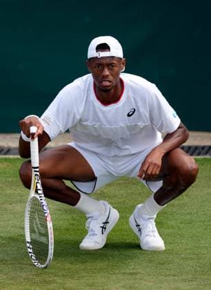 Mandatory Credit: Photo by Dave Shopland Shutterstock (14003750av) Christopher Eubanks during his fourth round match Wimbledon Tennis Championships, Day 8, The All England Lawn Tennis and Croquet Club, London, UK - 10 Jul 2023 Wimbledon Tennis Championships, Day 8, The All England Lawn Tennis and Croquet Club, London, UK - 10 Jul 2023  Copyright: xDavexShopland Shutterstockx 14003750av