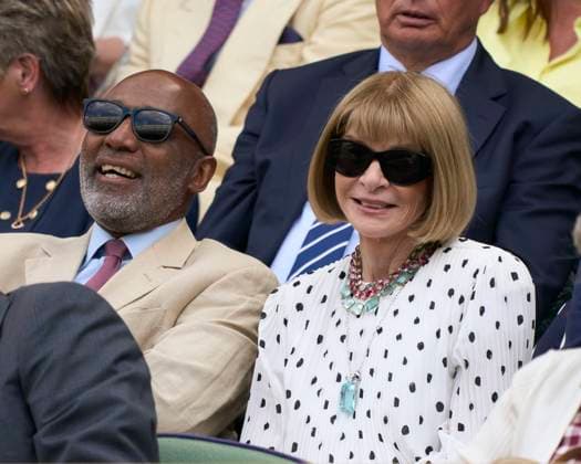 2023 Wimbledon Championships Dame Anna Wintour and Trevor Philips seen in the Royal box on Day 8 at the 2023 Wimbledon Championships at the All England Club, London, UK, 10 July 2023, Credit:Peter van den Berg Avalon United Kingdom, England, London, All England Lawn Tennis and Croquet Club  Copyright: xPeterxvanxdenxBergx xAvalonx 0788332640