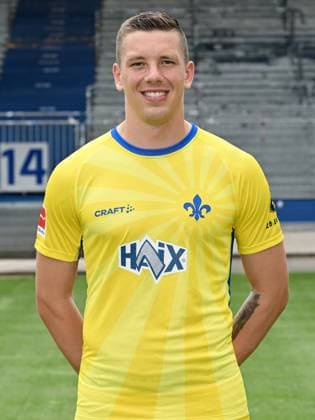 10 07 2023, xjhx, football 1 Bundesliga, SV Darmstadt 98 photo appointment season 2023 24 1 BL porträttermin 2023 2024 emspor, v l Alexander Brunst SV Darmstadt 98 1 BL, porträttermin 2023 2024 DFL DFB REGULATIONS PROHIBIT ANY USE OF PHOTOGRAPHS as IMAGE SEQUENCES and or QUASI VIDEO Darmstadt