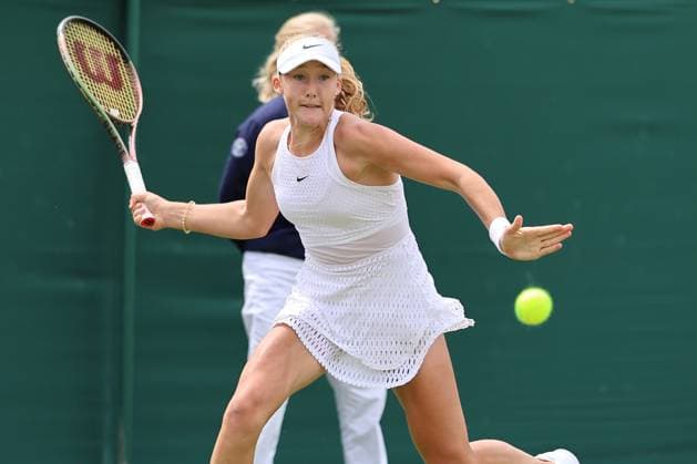 TENNIS - Wimbledon 2023 LONDON,ENGLAND,10.JUL.23 - TENNIS - WTA, Tennis Damen Tour, Wimbledon, Grand Slam. Image shows Mirra Andreeva (RUS).  GEPAxpictures xAlanxGrieves