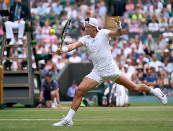 2023 Wimbledon Championships Holger Rune (DEN) plays against Grigor Dimitrov (BUL) in the mens fourth round on Day 8 at the 2023 Wimbledon Championships at the All England Club, London, UK, 10 July 2023, Credit:Peter van den Berg Avalon United Kingdom, England, London, All England Lawn Tennis and Croquet Club  Copyright: xPeterxvanxdenxBergx xAvalonx 0788356509