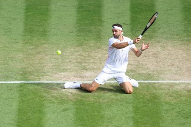 Grigor Dimitrov TENNIS : Wimbledon 2023 - 10 07 2023 AntoineCouvercelle Panoramic  