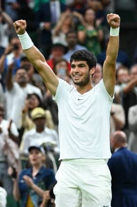 Wimbledon Championships Day 8 Carlos Alcaraz (ESP) plays his fourth round match at the 2023 Wimbledon Championships at the AELTC in London, UK on July 10, 2023. Photo by Corinne Dubreuil ABACAPRESS.COM London United Kingdom  Copyright: xDubreuilxCorinne ABACAx 860224_181 DubreuilxCorinne ABACAx 0263308701st