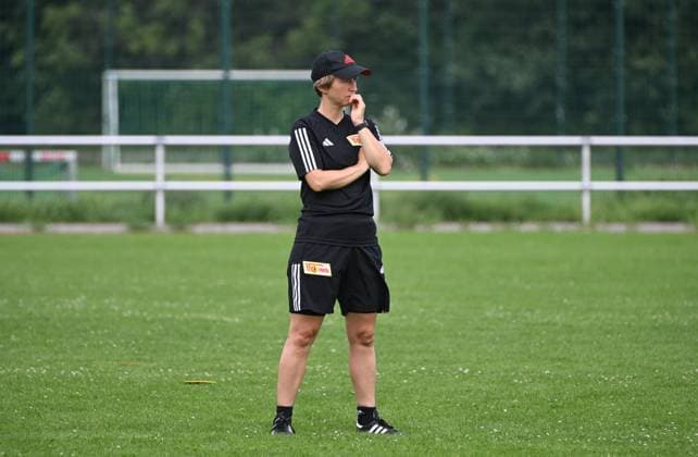 Soccer, women, Regionalliga Nordost, season 2023 2024, 1 FC Union Berlin, training kick-off, coach Ailien Poese 1 women 1 FC Union , 10 07 2023, Copyright: xMatthiasxKochx