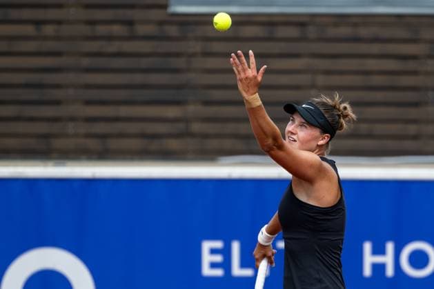 230711 Kajsa Rinaldo Persson, Sweden, on day 2 of the WTA Nordea Open on July 11, 2023 in Bastad, Sweden  Copyright: MATHILDAxAHLBERG BB230711MA007
