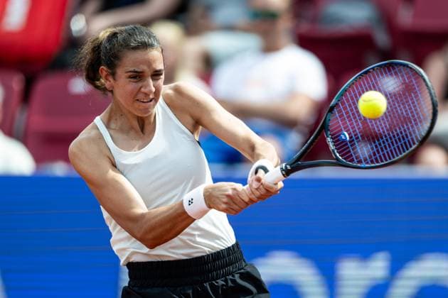 230711 Jacqueline Cabaj Awad, Sweden, during day 2 of the WTA Nordea Open on July 11, 2023 in Bastad, Sweden  Copyright: MATHILDAxAHLBERG BB230711MA025