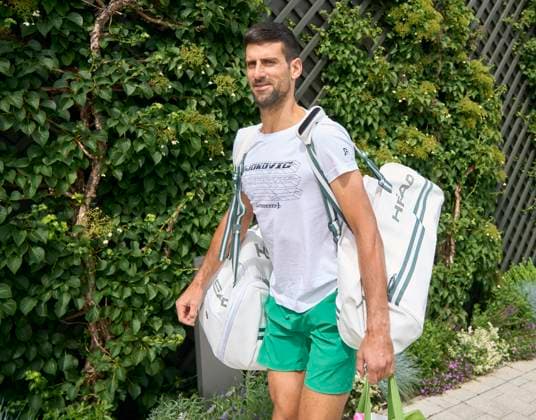 2023 Wimbledon Championships Novak Djokovic (SRB) arrives at the practice court at Aorangi Park on Day 9 at the 2023 Wimbledon Championships at the All England Club, London, UK, 11 July 2023, Credit:Peter van den Berg Avalon United Kingdom, England, London, All England Lawn Tennis and Croquet Club  Copyright: xPeterxvanxdenxBergx xAvalonx 0788516267