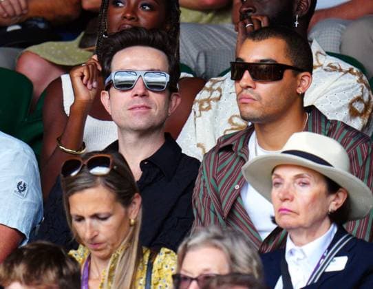 Mandatory Credit: Photo by Javier Garcia Shutterstock (14003753ba) Nick Grimshaw watching the action on Centre Court Wimbledon Tennis Championships, Day 9, The All England Lawn Tennis and Croquet Club, London, UK - 11 Jul 2023 Wimbledon Tennis Championships, Day 9, The All England Lawn Tennis and Croquet Club, London, UK - 11 Jul 2023  Copyright: xJavierxGarcia Shutterstockx 14003753ba