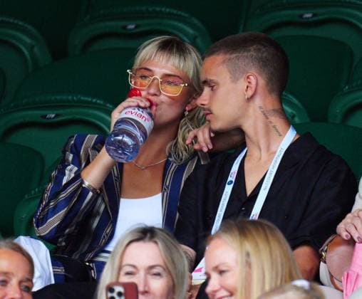 Mandatory Credit: Photo by Javier Garcia Shutterstock (14003753fw) Mia Regan and Romeo Beckham watching the action on Centre Court Wimbledon Tennis Championships, Day 9, The All England Lawn Tennis and Croquet Club, London, UK - 11 Jul 2023 Wimbledon Tennis Championships, Day 9, The All England Lawn Tennis and Croquet Club, London, UK - 11 Jul 2023  Copyright: xJavierxGarcia Shutterstockx 14003753fw