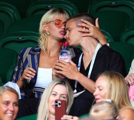 Mandatory Credit: Photo by Javier Garcia Shutterstock (14003753gd) Mia Regan and Romeo Beckham watching the action on Centre Court Wimbledon Tennis Championships, Day 9, The All England Lawn Tennis and Croquet Club, London, UK - 11 Jul 2023 Wimbledon Tennis Championships, Day 9, The All England Lawn Tennis and Croquet Club, London, UK - 11 Jul 2023  Copyright: xJavierxGarcia Shutterstockx 14003753gd
