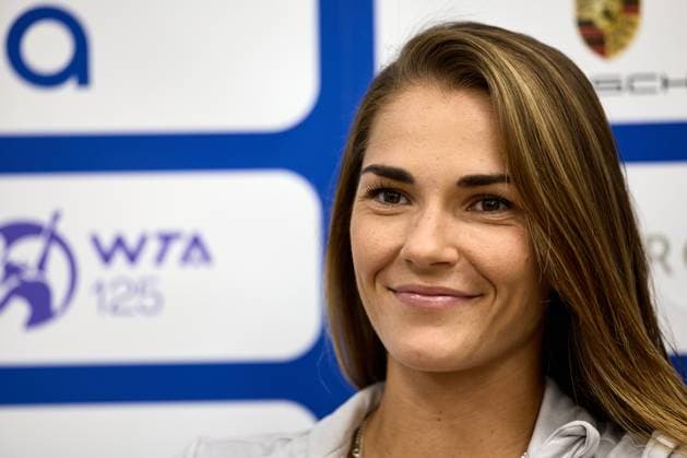 BÅSTAD 20230711 Mirjam Björklund at a press conference during the Nordea Open tennis tournament in Bastad BÅSTAD SVERIGE Tennis x11830x  Copyright: xAndersxBjurö TTx NORDEA OPEN 2023