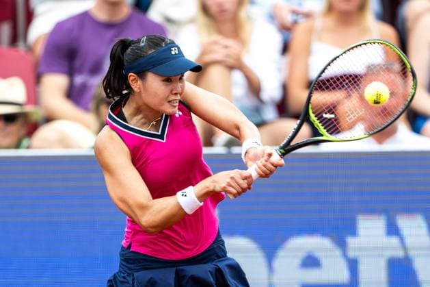 230711 Su Jeong Jang, Korea, on day 2 of the WTA Nordea Open on July 11, 2023 in Bastad, Sweden  Copyright: MATHILDAxAHLBERG BB230711MA065