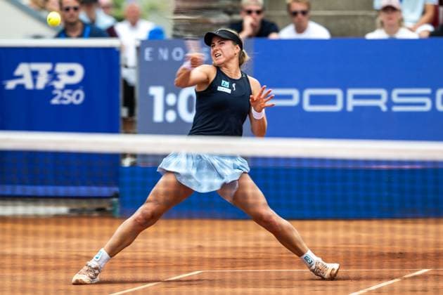 230711 Rebecca Peterson, Sweden, on day 2 of the WTA Nordea Open on July 11, 2023 in Bastad, Sweden  Copyright: MATHILDAxAHLBERG BB230711MA088