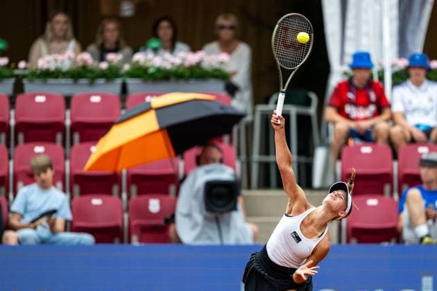 230711 Nellie Taraba Wallberg, Sweden, on day 2 of the WTA Nordea Open on July 11, 2023 in Bastad, Sweden  Copyright: MATHILDAxAHLBERG BB230711MA117