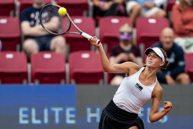 230711 Nellie Taraba Wallberg, Sweden, on day 2 of the WTA Nordea Open on July 11, 2023 in Bastad, Sweden  Copyright: MATHILDAxAHLBERG BB230711MA138