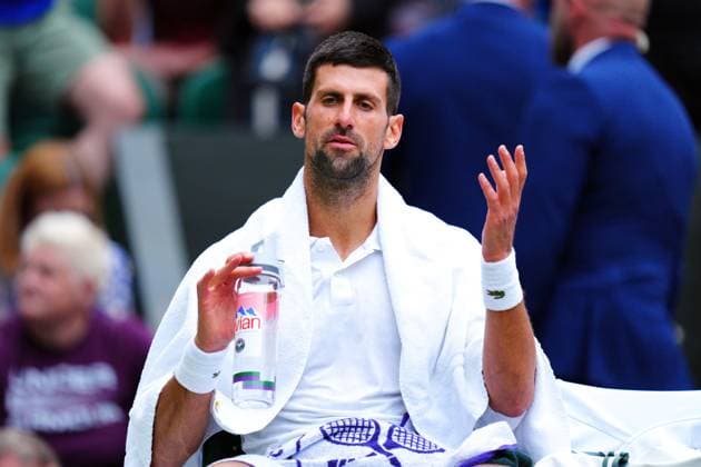 Mandatory Credit: Photo by Javier Garcia Shutterstock (14003753kt) Novak Djokovic during his quarter final match Wimbledon Tennis Championships, Day 9, The All England Lawn Tennis and Croquet Club, London, UK - 11 Jul 2023 Wimbledon Tennis Championships, Day 9, The All England Lawn Tennis and Croquet Club, London, UK - 11 Jul 2023  Copyright: xJavierxGarcia Shutterstockx 14003753kt