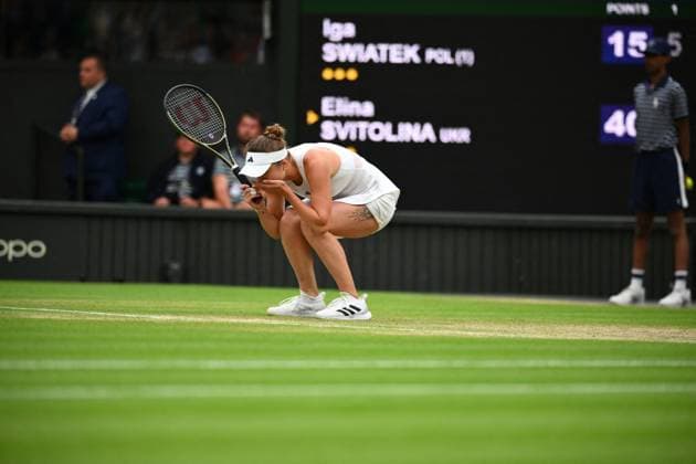 Wimbledon Championships Day 9 Elina Svitolina (UKR) plays her quarter final round match at the 2023 Wimbledon Championships at the AELTC in London, UK on July 11, 2023. Photo by Corinne Dubreuil ABACAPRESS.COM London United Kingdom  Copyright: xDubreuilxCorinne ABACAx 860363_142 DubreuilxCorinne ABACAx 860363_142