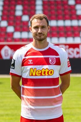11 07 2023, Football, GER, Season, 3 Liga, Porträttermin 2023 2024, SSV Jahn Regensburg Florian Ballas SSV Jahn Regensburg 3 Liga, Porträttermin 2023 2024, DFL REGULATES PROHIBIT ANY USE OF PHOTOGRAPHS AS IMAGE SEQUENCES AND OR QUASI VIDEO