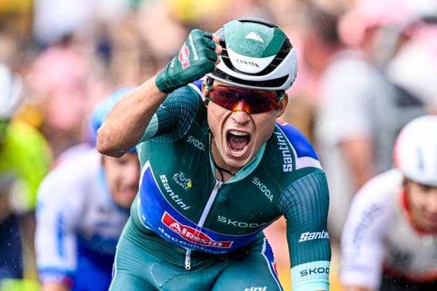 Cycling, Tour de France 2023, Sprint classification winner Jasper Philipsen