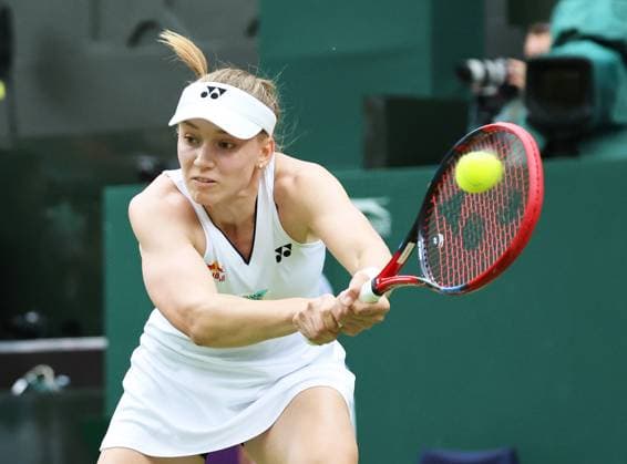 TENNIS - Wimbledon 2023 LONDON,ENGLAND,12.JUL.23 - TENNIS - WTA, Tennis Damen World Tour, Wimbledon, Grand Slam. Image shows Elena Rybakina (KAZ).  GEPAxpictures xAlanxGrieves