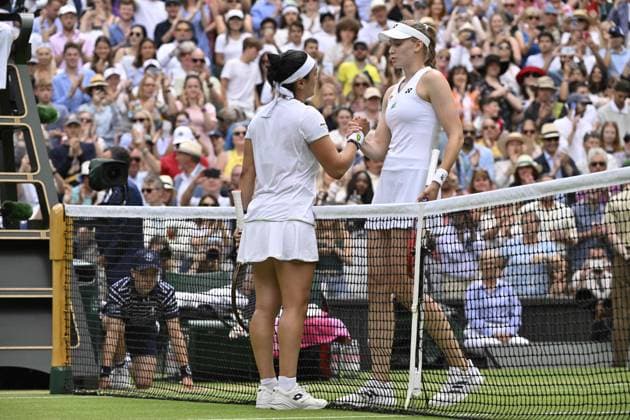 Tennis : Wimbledon 2023 - Angleterre - Ons Jabeur - Tunisie Tennis : Wimbledon 2023 - Angleterre- 12 07 23 ChrysleneCaillaud Panoramic  