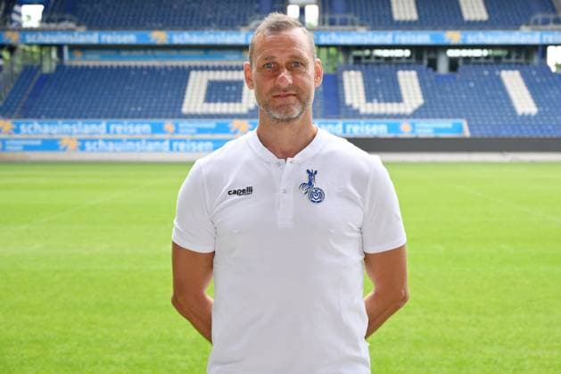 Co coach Michael Hiemisch MSV Duisburg 3 league, portrait date 2023 2024 Duisburg Schauinsland Reisen Arena North Rhine Westphalia Germany Team2