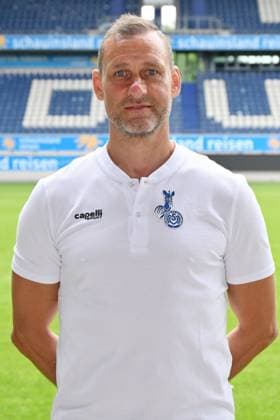 Co coach Michael Hiemisch MSV Duisburg 3 league, portrait date 2023 2024 Duisburg Schauinsland Reisen Arena North Rhine Westphalia Germany Team2