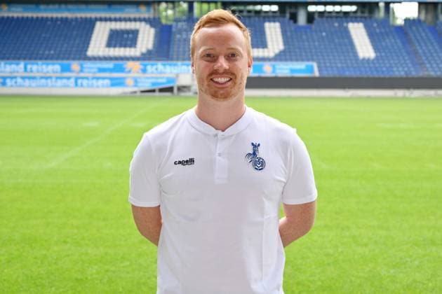 Co coach Philipp Klug MSV Duisburg 3 league, portrait date 2023 2024 Duisburg Schauinsland Reisen Arena North Rhine Westphalia Germany Team2