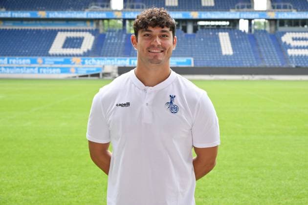 Ruben Solis MSV Duisburg 3 league, portrait date 2023 2024 Duisburg Schauinsland Reisen Arena North Rhine Westphalia Germany Team2