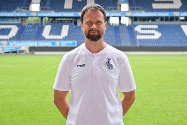 Oliver Grabowski MSV Duisburg 3 league, portrait date 2023 2024 Duisburg Schauinsland Reisen Arena North Rhine Westphalia Germany Team2