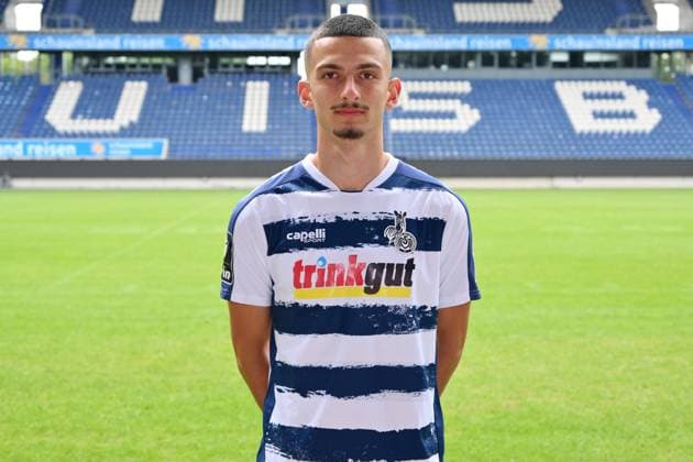 Baran Mogultay MSV Duisburg 3 league, portrait date 2023 2024 Duisburg Schauinsland Reisen Arena North Rhine Westphalia Germany Team2