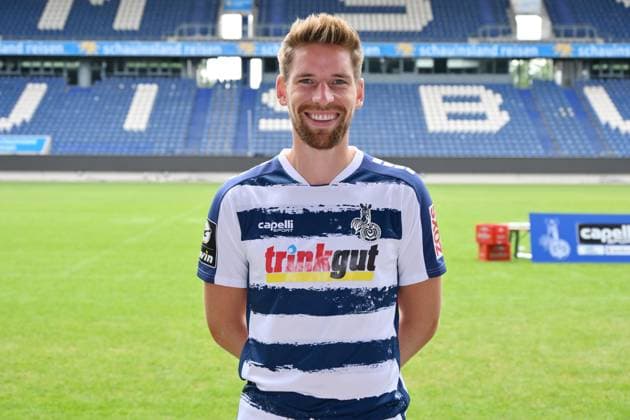 Kolja Pusch MSV Duisburg 3 league, portrait date 2023 2024 Duisburg Schauinsland Reisen Arena North Rhine Westphalia Germany Team2