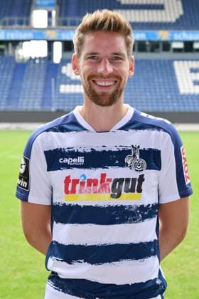 Kolja Pusch MSV Duisburg 3 league, portrait date 2023 2024 Duisburg Schauinsland Reisen Arena North Rhine Westphalia Germany Team2