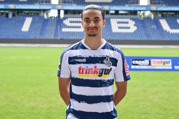 Hamza Anhari MSV Duisburg 3 league, portrait date 2023 2024 Duisburg Schauinsland Reisen Arena North Rhine Westphalia Germany Team2