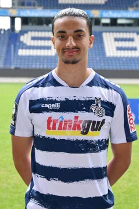 Hamza Anhari MSV Duisburg 3 league, portrait date 2023 2024 Duisburg Schauinsland Reisen Arena North Rhine Westphalia Germany Team2