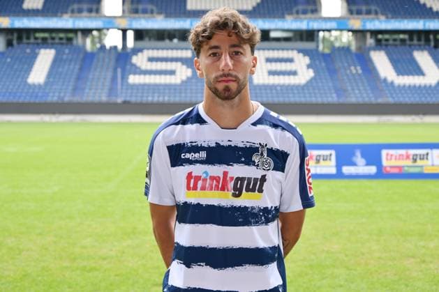 Alaa Bakir MSV Duisburg 3 league, portrait date 2023 2024 Duisburg Schauinsland Reisen Arena North Rhine Westphalia Germany Team2