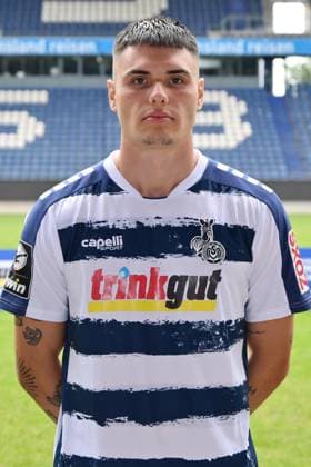 Niklas Kölle MSV Duisburg 3 league, portrait date 2023 2024 Duisburg Schauinsland Reisen Arena North Rhine Westphalia Germany Team2
