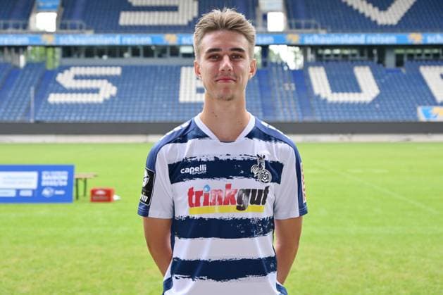 Jonas Michelbrink MSV Duisburg 3 league, portrait date 2023 2024 Duisburg Schauinsland Reisen Arena North Rhine Westphalia Germany Team2