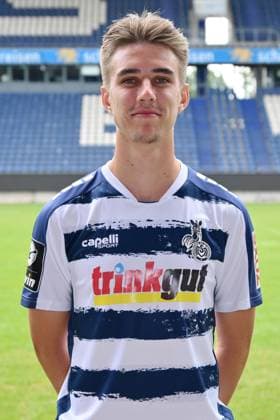 Jonas Michelbrink MSV Duisburg 3 league, portrait date 2023 2024 Duisburg Schauinsland Reisen Arena North Rhine Westphalia Germany Team2