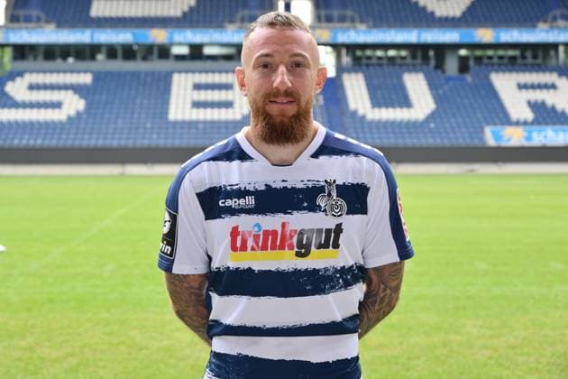 Marvin Knoll MSV Duisburg 3 league, portrait date 2023 2024 Duisburg Schauinsland Reisen Arena North Rhine Westphalia Germany Team2