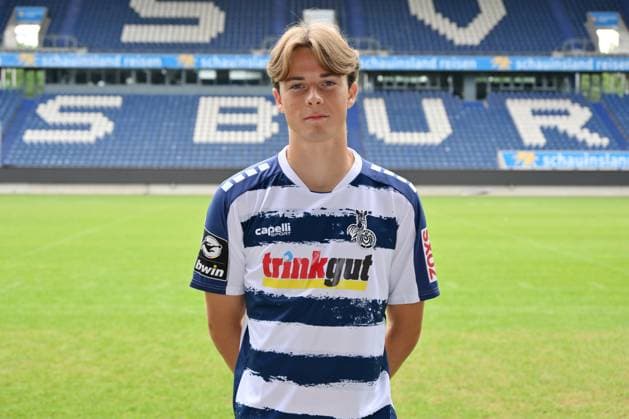 Caspar Jander MSV Duisburg 3 league, portrait date 2023 2024 Duisburg Schauinsland Reisen Arena North Rhine Westphalia Germany Team2
