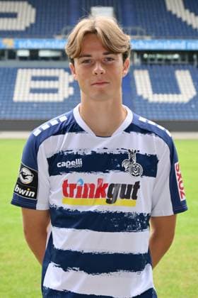 Caspar Jander MSV Duisburg 3 league, portrait date 2023 2024 Duisburg Schauinsland Reisen Arena North Rhine Westphalia Germany Team2