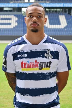Chinedu Ekene MSV Duisburg 3 league, portrait date 2023 2024 Duisburg Schauinsland Reisen Arena North Rhine Westphalia Germany Team2
